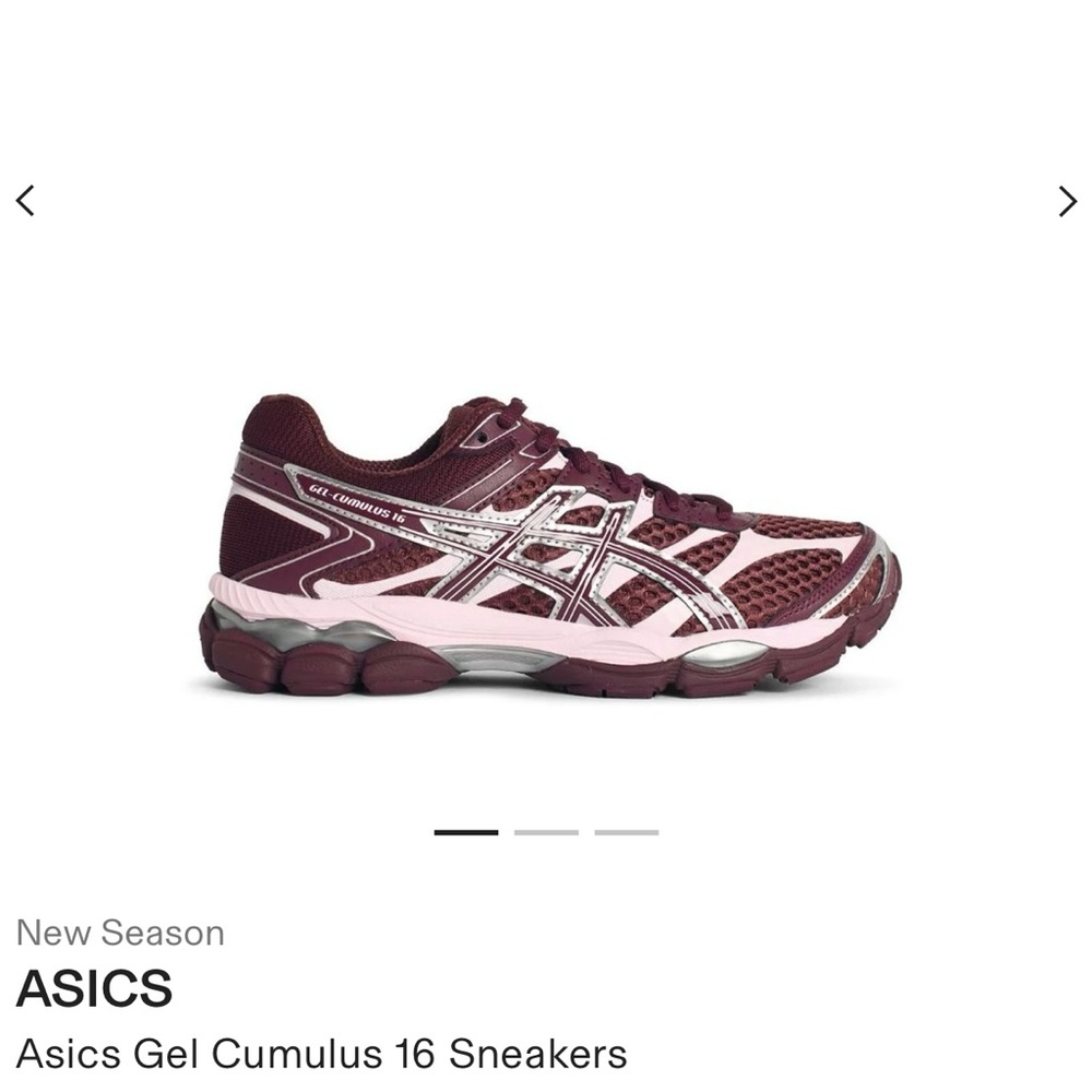 ASICS Gel Cumulus 16 Women's Sneakers - Maroon and White